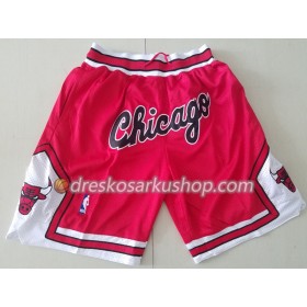 NBA Chicago Bulls Muški Džepne Kratke Hlače Crvena Swingman